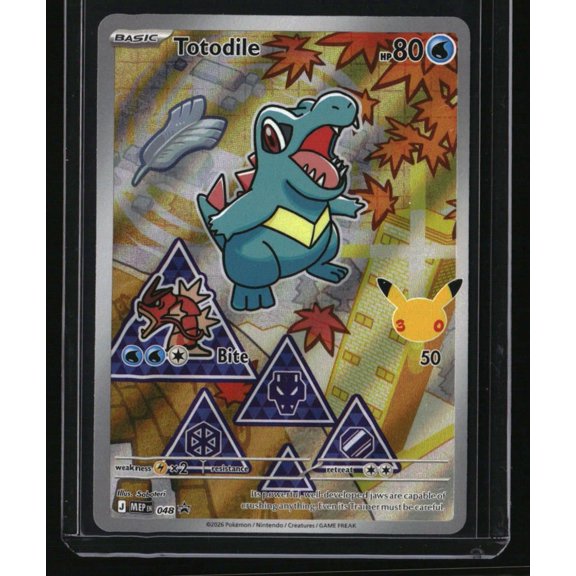 ME Mega Evolution Promo Totodile #48 Near Mint Pokemon Trading Card