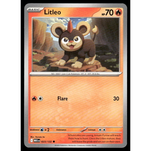 ME01: Mega Evolution Litleo Common #023/132