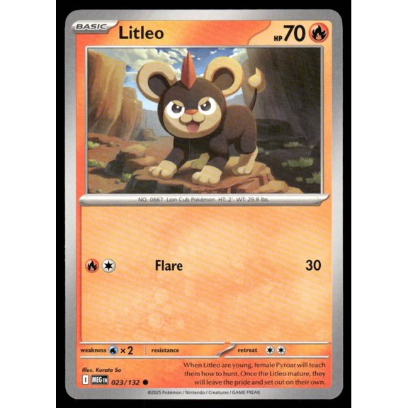 ME01: Mega Evolution Litleo Common #023/132