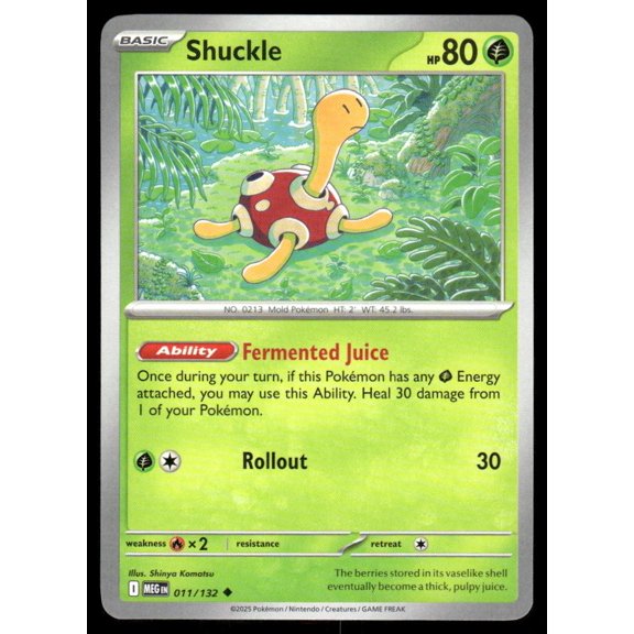 ME01: Mega Evolution Shuckle Uncommon #011/132