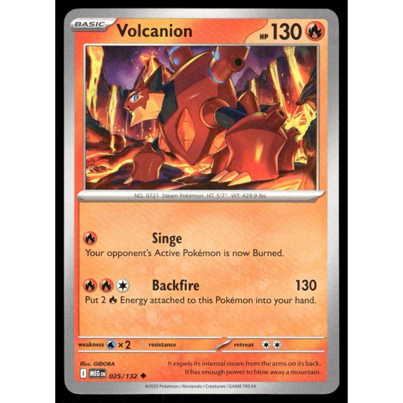 ME01: Mega Evolution Volcanion Uncommon #025/132