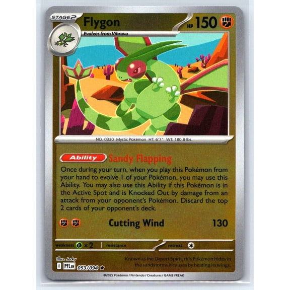 ME02: Phantasmal Flames Flygon Reverse Holo Rare #053/094