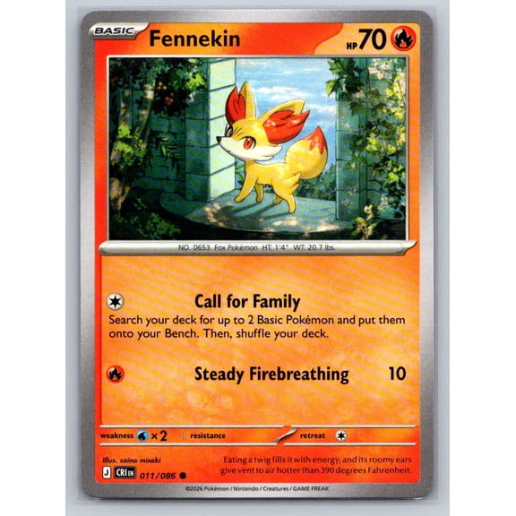 ME04: Chaos Rising Fennekin Common #011/086