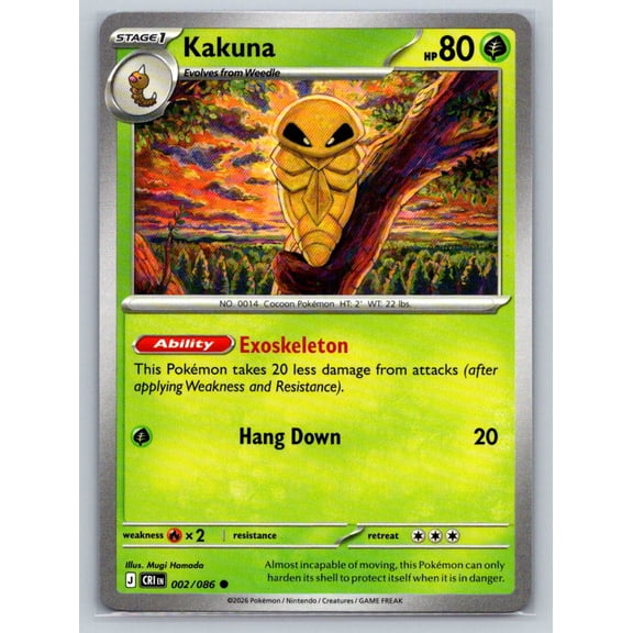 ME04: Chaos Rising Kakuna Common #002/086