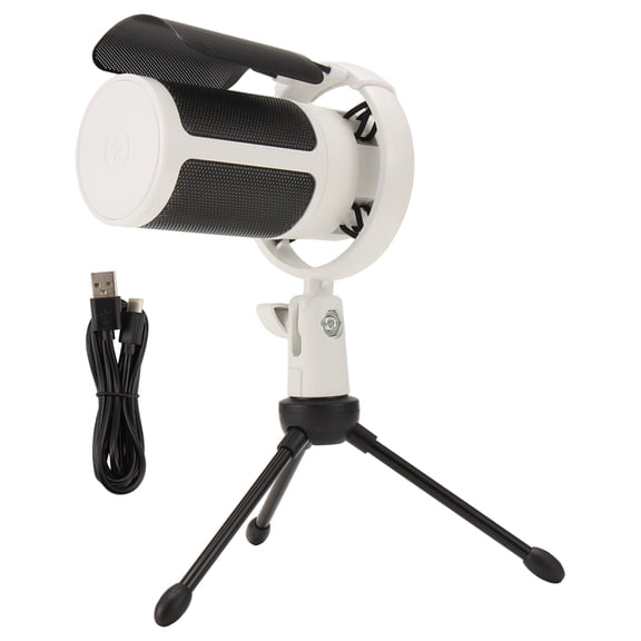 -ME6S Desktop Live Streaming Microphone Mobile Game RGB Dazzling Lighting USB Computer Karaoke
