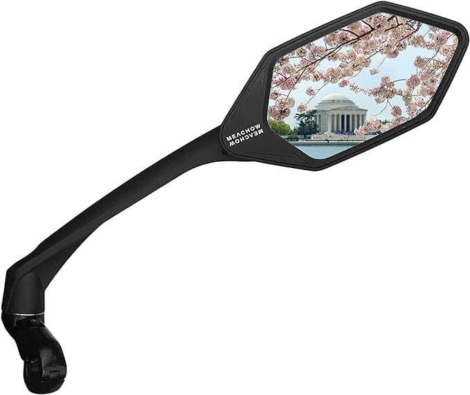 MEACHOW New Scratch Resistant Glass Lens,Handlebar Bike Mirror