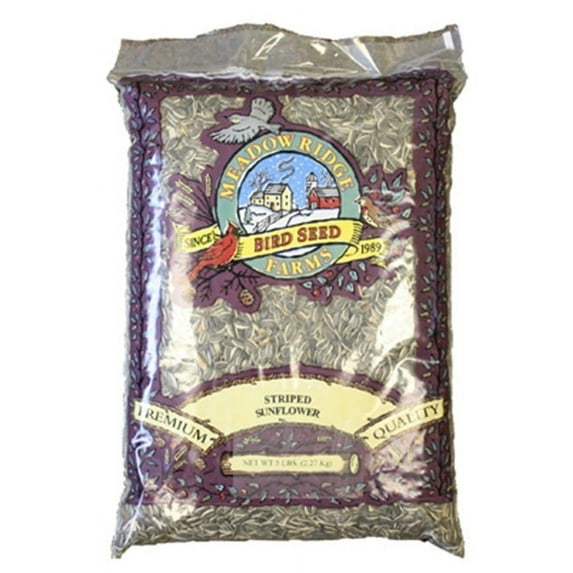 MEADOW RIDGE FARMS B201605 Wild Bird Food, Striped Sunflower, 5-Lbs. - Quantity 1