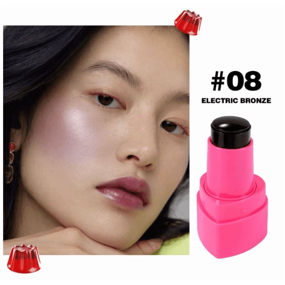 MEAKKAO Blush Stick Moisturizes Long-lasting Jelly-based Care Jelly Blush Stick 9g