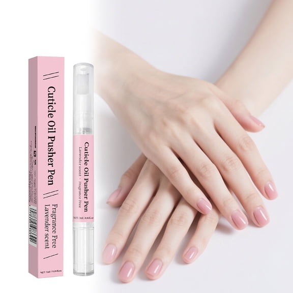 MEAKKAO Ceramic Cuticle Oil Pusher Pen 3 In 1 Cuticle Remover Pen For Nails Nail Care Buffer Pens With Dosin Oil For Hangnails Dry Damaged Nails Moisturize 2ml
