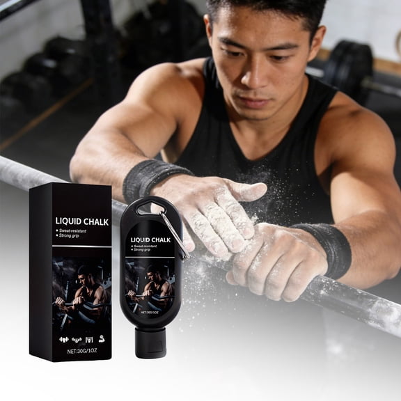 MEAKKAO Liquid Chalk Mess Free Gym Chalk For Weightlifting Gymnastics Climbing Dancing And Lifting. Sweat And Long Lasting For Hand Grip 30ml