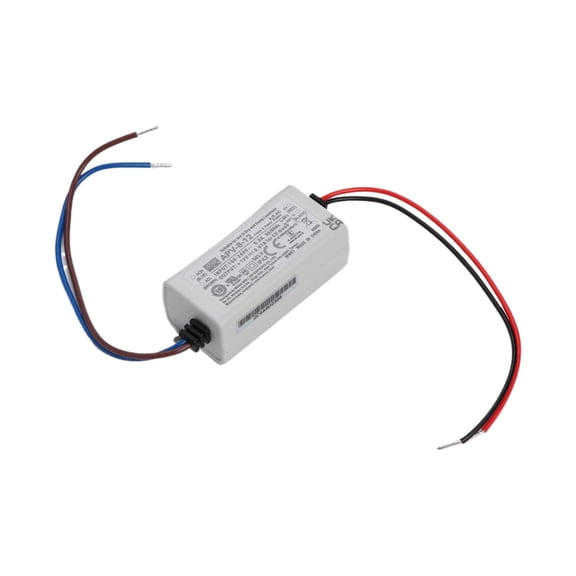 MEAN WELL APV-8-12 8W Constant Voltage LED Power Supply, 12V Output, Design for LED Applications