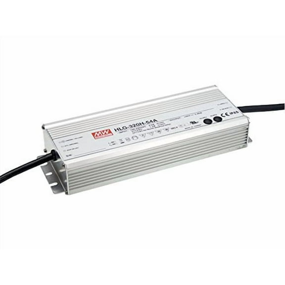 MEAN WELL HLG-320H-36A Switching LED Driver Power Supply, Output Voltage and Current Adjustable, 36 Volt, 8900 mA, 320 Watt
