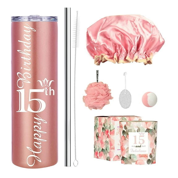 MEANT2TOBE 15th Birthday Bundle: Gifts, Decorations, Tumblers & Party Supplies for the Perfect Celebration of Your Girl's Special Day!