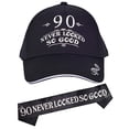 thumbnail image 1 of 90 Never Looked So Good Baseball Cap and Sash - Men's 90th Birthday Accessories for Party Decorations, 1 of 7