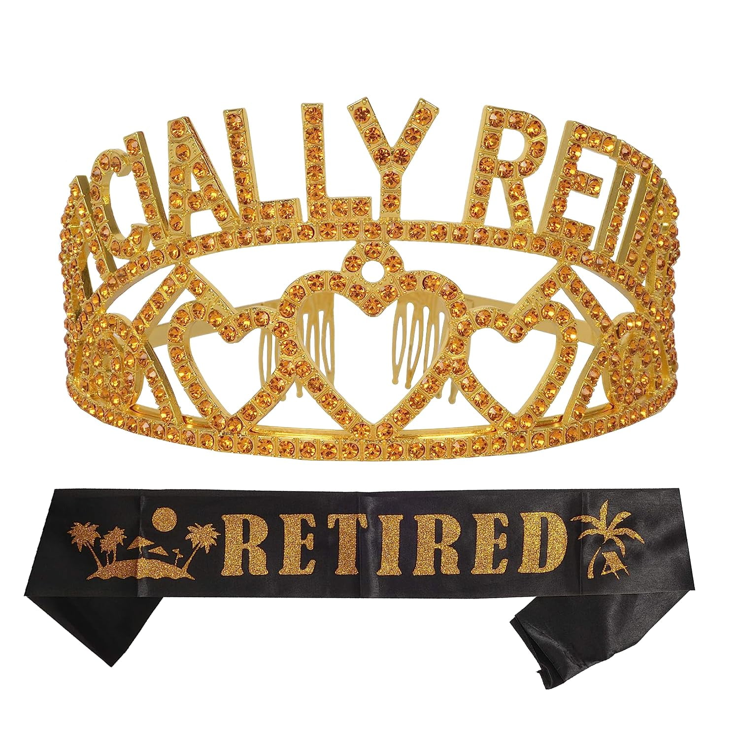 MEANT2TOBE Gold Retirement Party Set for Women - Fabulous 