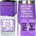 thumbnail image 1 of MEANT2TOBE Purple Best Friend Tumblers - Perfect Birthday Gifts for Women, Side by Side or Miles Apart, Show Your Friendship with MEANT2TOBE Cups!, 1 of 6