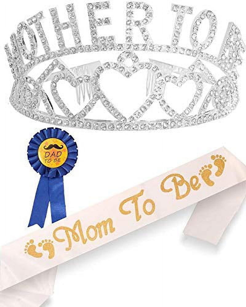  Growing a Princess Sash & Flower Crown Kit - Baby Shower Sash  Princess Baby Shower Baby Sprinkle (Pink & Gold)