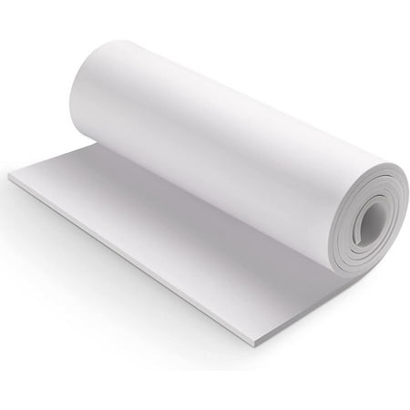 "White EVA Foam Roll, 6mm Thick Halloween Crafts Foam, 49"" x 13.9"", High Density 86kg/m3 Craft Foam Sheet for Cosplay, Crafts, DIY Projects"