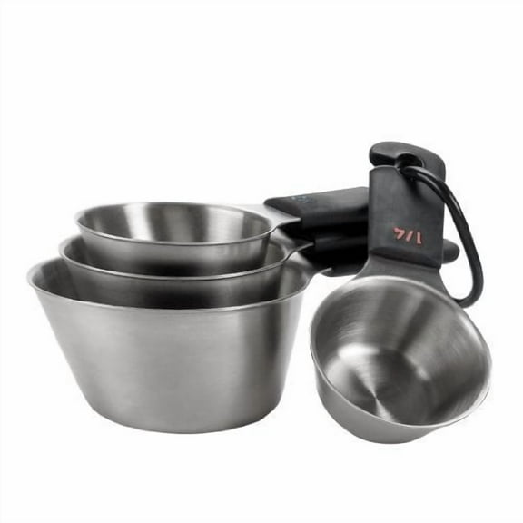 OXO Measuring Cups Set - Stainless Steel - Silver  Residential Use, Standard Application