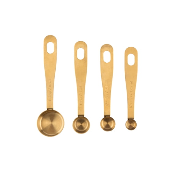 MEASURE SPOON BRASS SET/4