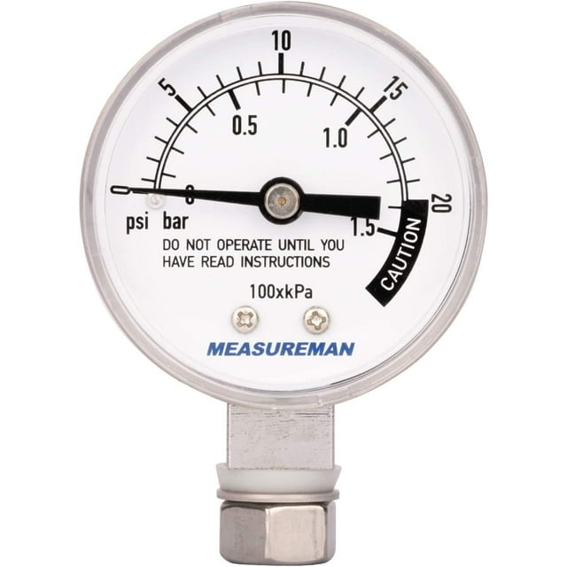 MEASUREMAN Stainless Steel Pressure Cooker Gauge, Pressure Canner Gauge