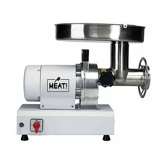 MEAT! #22 Commercial Meat Grinder with 1 HP Electric Motor for Grinding and Stuffing Meat