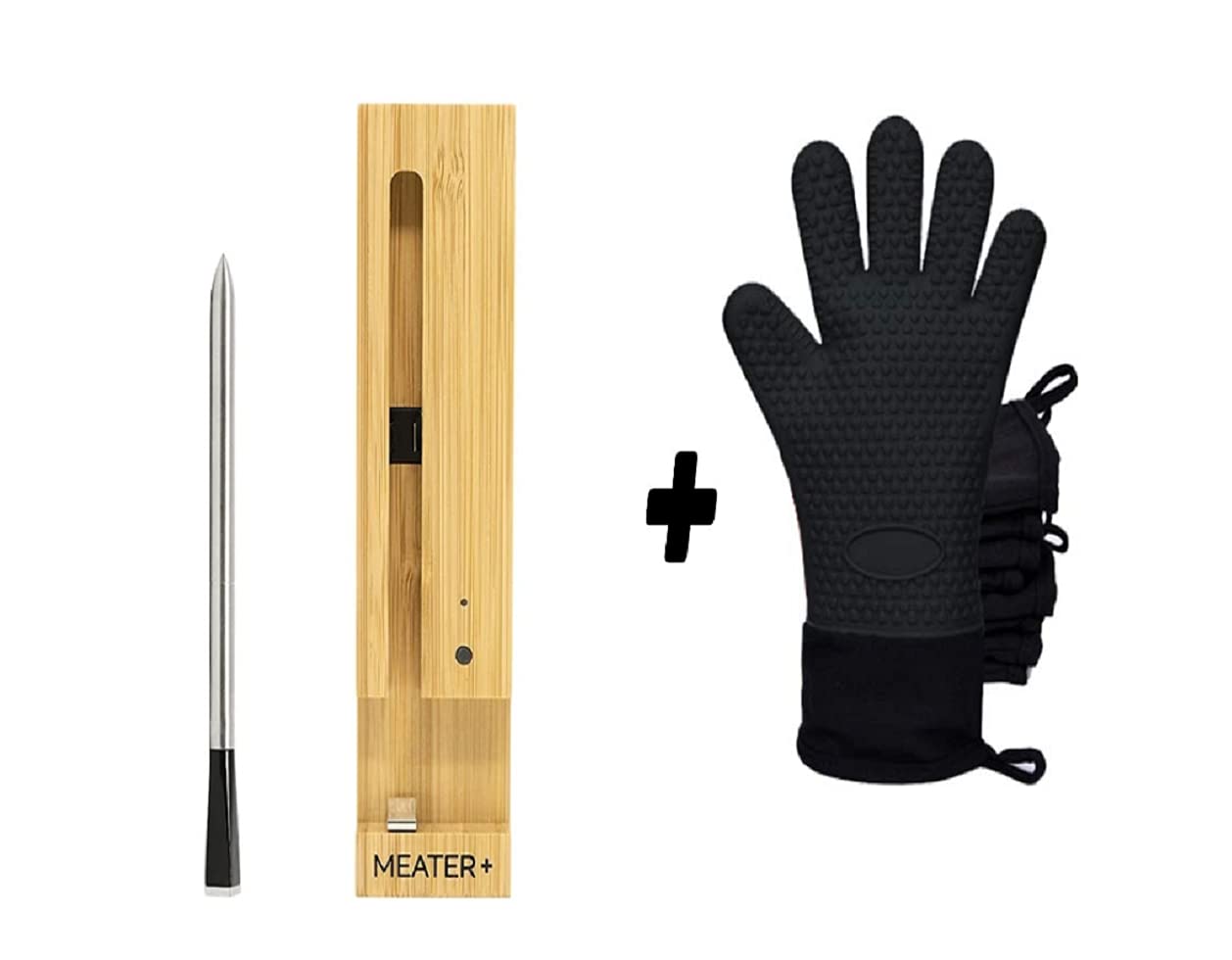 MEATER Plus: Ultimate Smart Meat Thermometer for BBQ, Oven, Grill, Dishwasher Safe with HogoR Glove - image 1 of 5