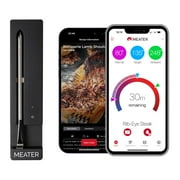 MEATER SE Smart Bluetooth Meat Thermometer | Wireless Probe for Oven, Grilling, Smoking, BBQ & Air Fryer | Dual Sensors & Guided Cook System | Black Charger