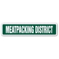 thumbnail image 1 of MEATPACKING DISTRICT Street Sign manhattan new york hudson borough | Indoor/Outdoor |  30" Wide, 1 of 5