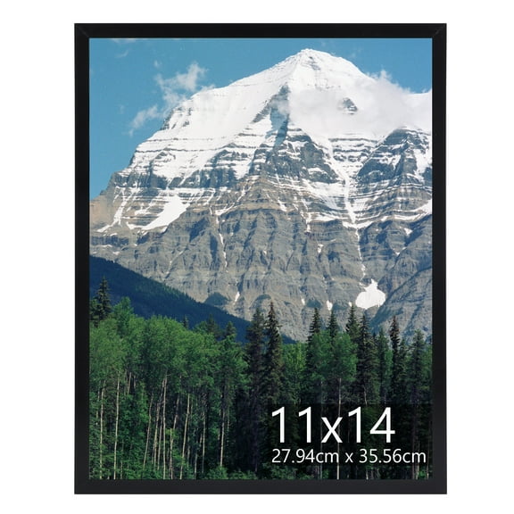 MEBRUDY 11x14 Picture Frame, 11 by 14 Thin Poster Photo Frame for Wall Display, Single, Black