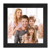 MEBRUDY 4x4 Black Picture Frame, 4 by 4 Square Photo Frame for Gallery Wall Tabletop Display, Single