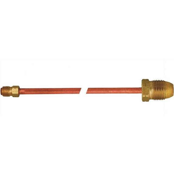 MEC ME1665-15 Pigtail POL x 1/4 in. Inverted Flare x 15 in. L, 7/8 in. HEX