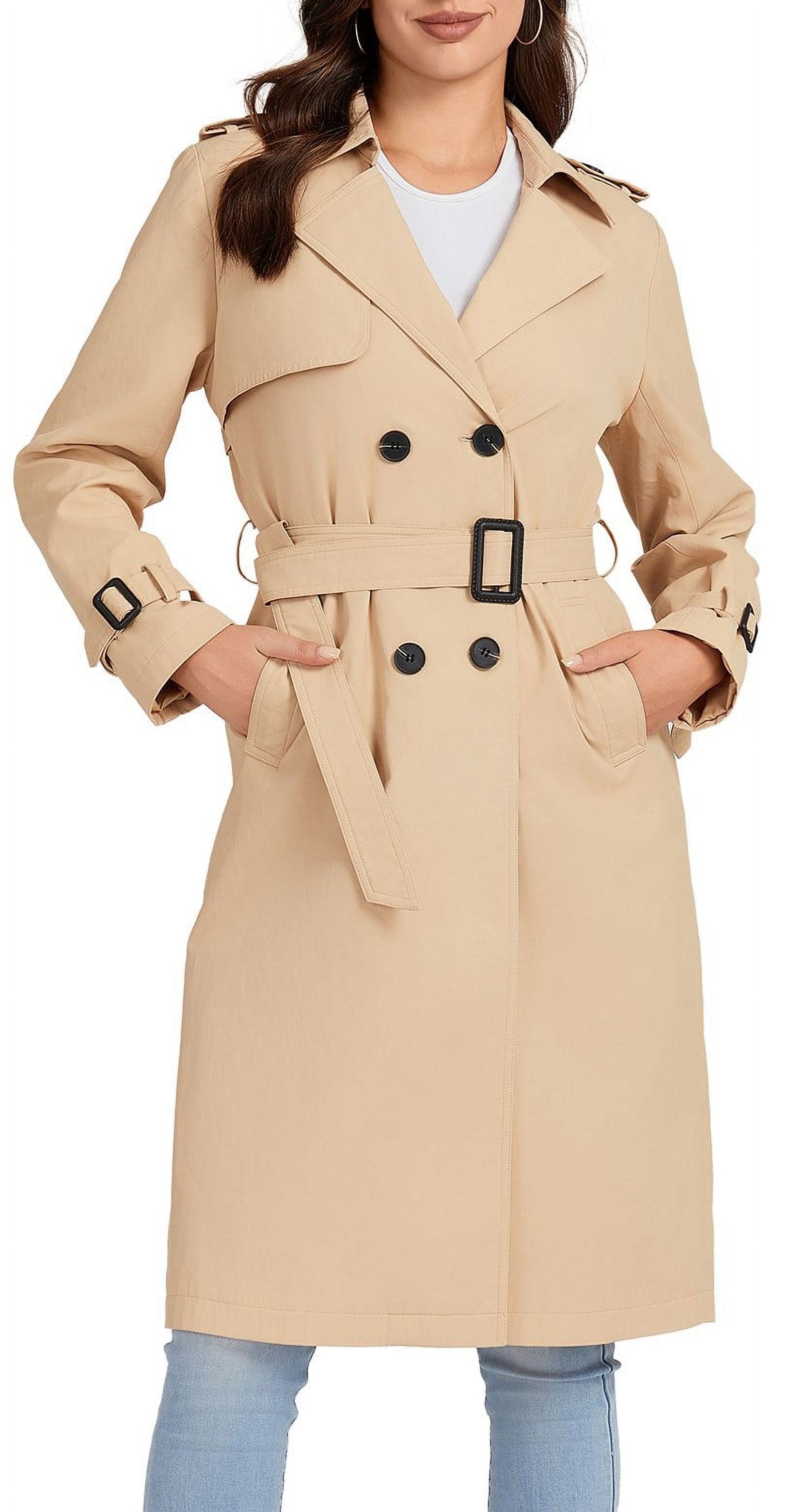 Hooded Medium Women Cape Winter Vintage Overcoat Fashion Button Cloak ...