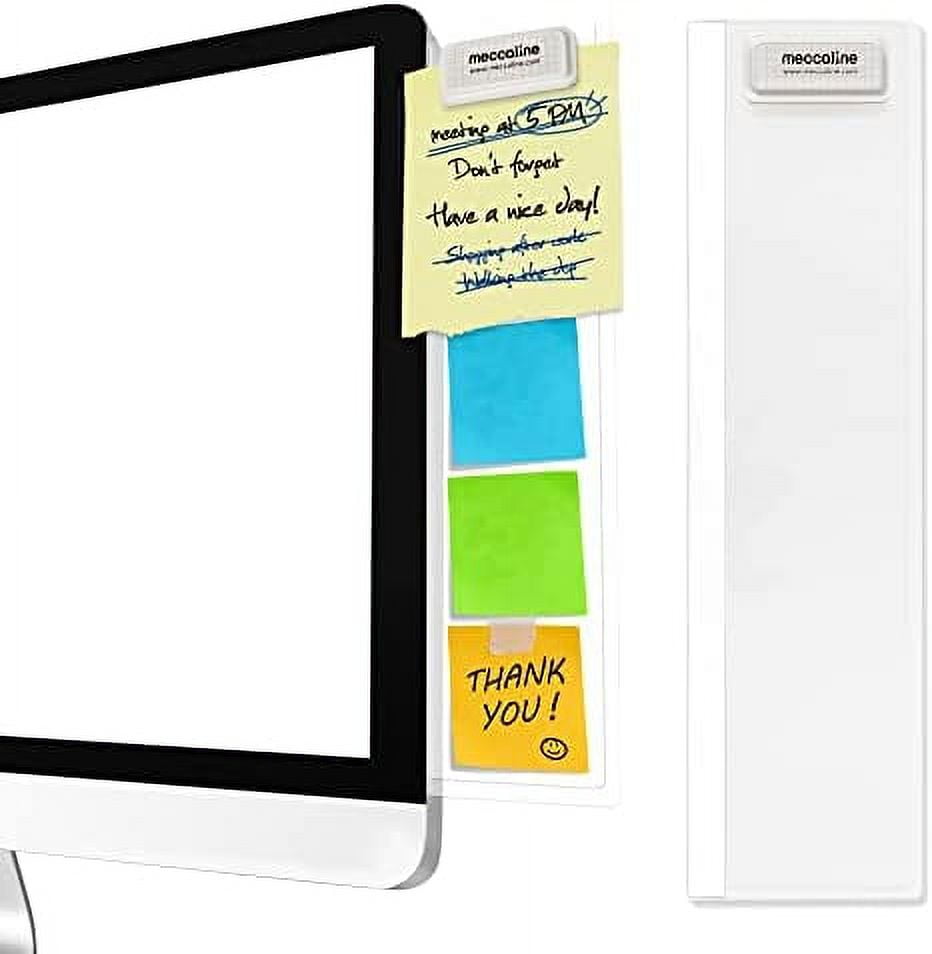MECCALINE Monitor Memo Board 2Piece Desktop Monitor Sticky, 50 OFF