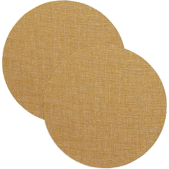 MECCANIXITY 7.1" Round Lampshade Diffuser, Anti-glare Lamp Shade Diffuser Fabric Cover for Desk Table Light Downlight Spotlight, Tan 2pcs