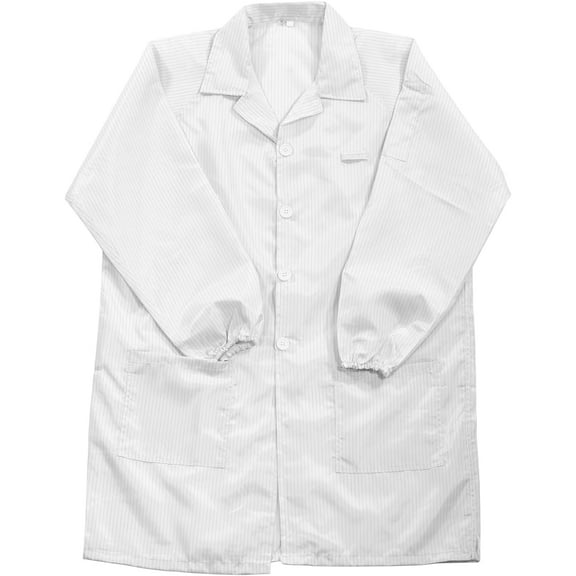 MECCANIXITY ESD Lab Coat Anti Static Science Jacket with Cuff Lapel Collar Wear Uniform Work for Men Women