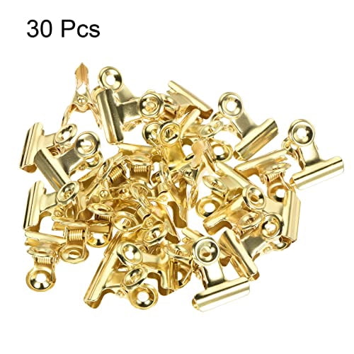 MECCANIXITY Metal Hinge Clip 22mm Small Binder Clamps for Paper File ...