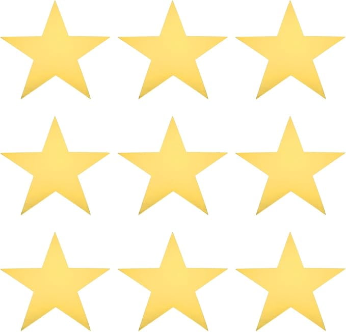 MECCANIXITY 500-Count Orange Star Stickers, 1.5 Inch Removable Labels For Notes, Gifts, Scrapbooks & Crafts 7 thumbnail image