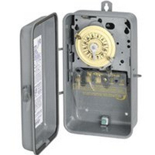 Intermatic Mechanical Light Timer Switch - 208/277V, 40 Amps, Gray - Line Voltage Indoor