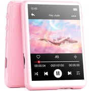 MECHEN M3 Portable MP3 Music Player 64GB with Bluetooth 5.3 Memory Expandable 128GB -Pink