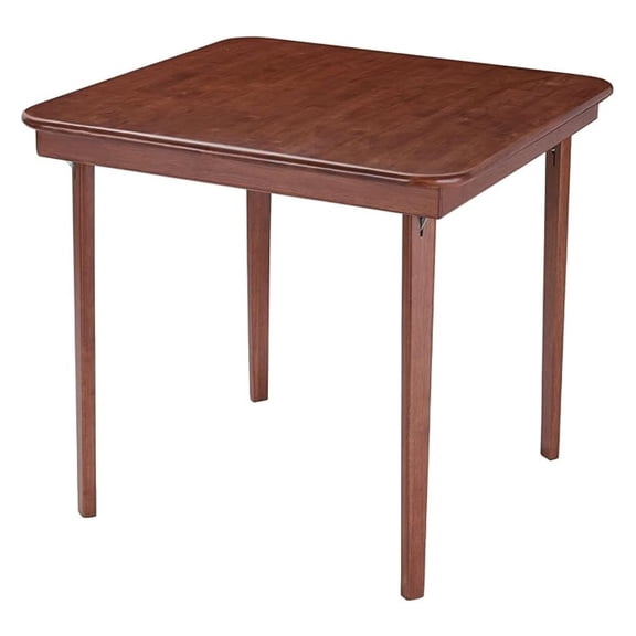 MECO Classic Straight Edge Solid Wood Folding Card Table, Frame