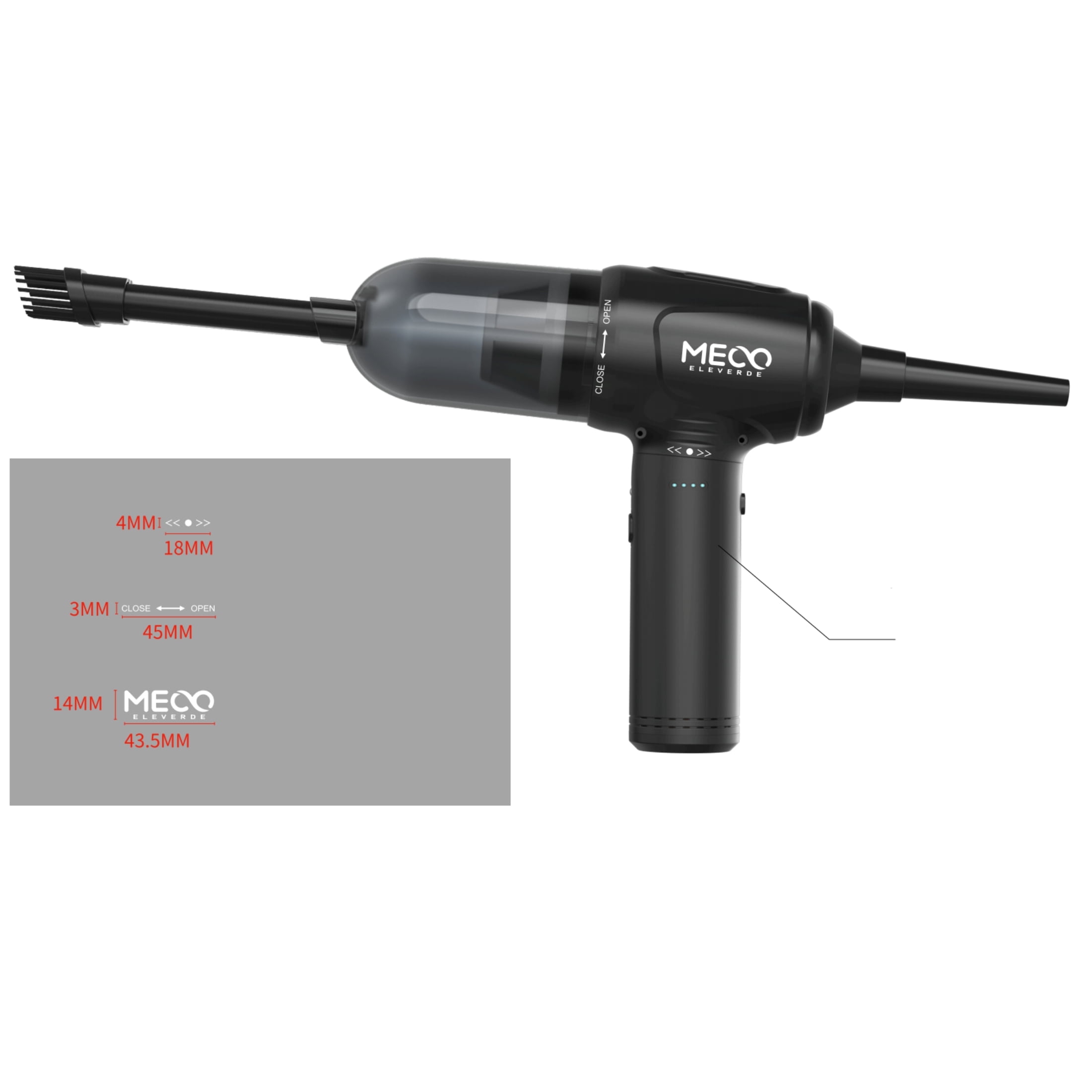 MECO Cordless Compressed Air Duster Vacumm, Replaces Canned Air Spray