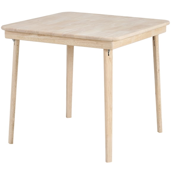 Stakmore Unfinished Straight Edge Folding Table
