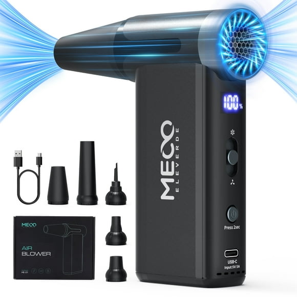 MECO Super Power Compressed Air Duster, Replaces Cans of Air, For Car, Computer, Laptop, Keyboard Cleaning
