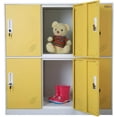 thumbnail image 1 of MECOLOR 4, 6, 9 Door Metal Office Storage Locker Cabinet, Gym School and Home Locker,Metal Locker Storage for Employee Staff or Workers(Yelllow,6D), 1 of 15