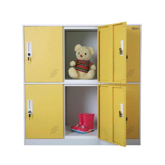 MECOLOR Employee and gym Storage Small Metal Storage Cabinet with Lock for bag show file and Cloth and self Belonging Storage