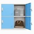 thumbnail image 1 of MECOLOR Gym office school and employee Locker 4 Door Metal Locker Small Size Storage for School Bags Shoes and Toy, 1 of 12