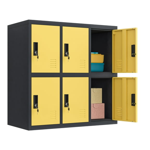 MECOLOR- Metal Kids Locker for Bedroom and Playroom Storage for Clothes,Bags,Toys and Books