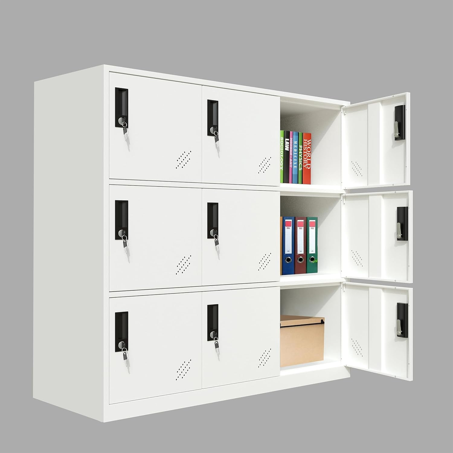 MECOLOR Metal Office School and Home Locker Cabinet for Student