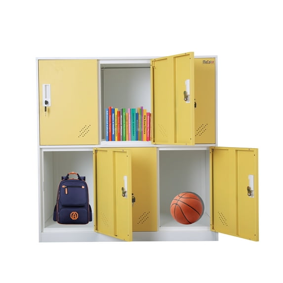 MECOLOR Office and school locker cabinet Organizers for Small size with Lock for file Cloth and self belonging